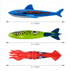 Haktoys pool diving torpedo set underwater adventure toy kit for imaginative water games.