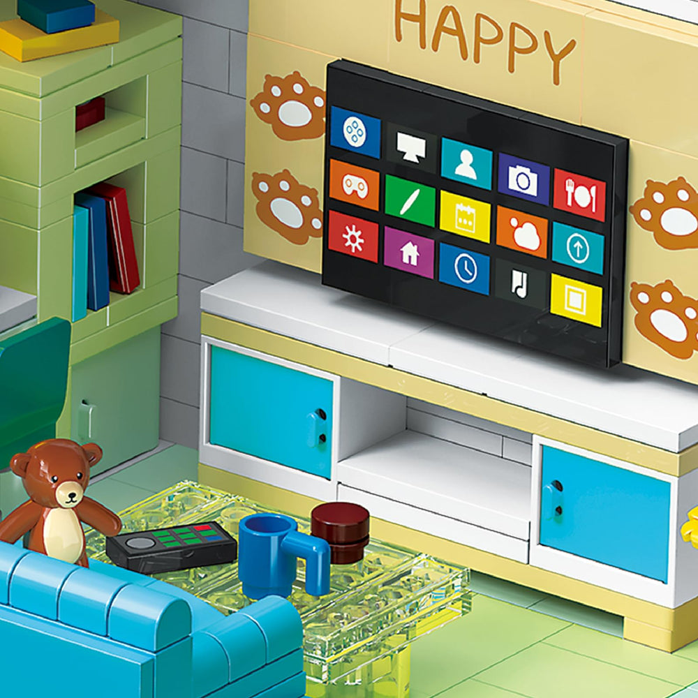 Hallisun Friends House Building Block Set 1035 pieces unlock creative building potential