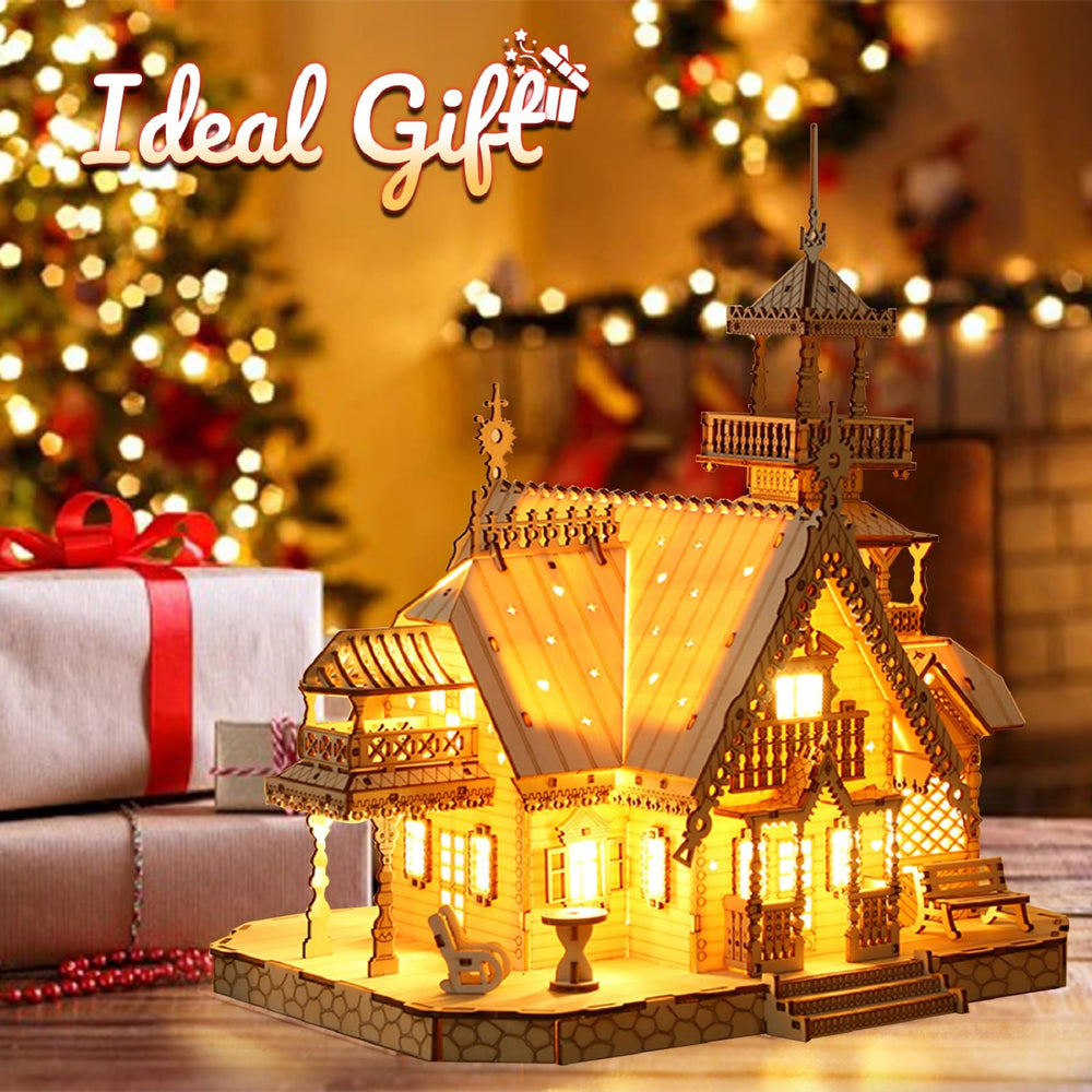 Hallisun miniature house decor provides a charming display piece for living rooms and desks.