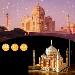 Hallisun 388-piece puzzle offers a satisfying, glue-free build.