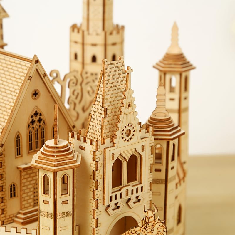 Hallisun wooden puzzle pieces prepared for assembly without glue