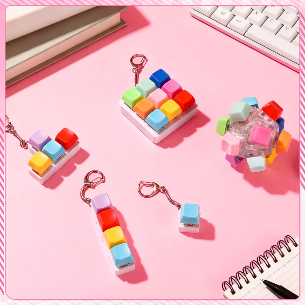 Halloscume translucent PC fidget clicker detail, durable and smooth to touch