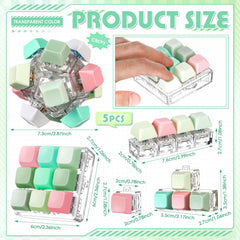 Halloscume keyboard fidget cube style close-up with crisp click.