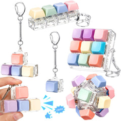 Halloscume keyboard fidget style1 pastel with crisp clicks for desk stress relief