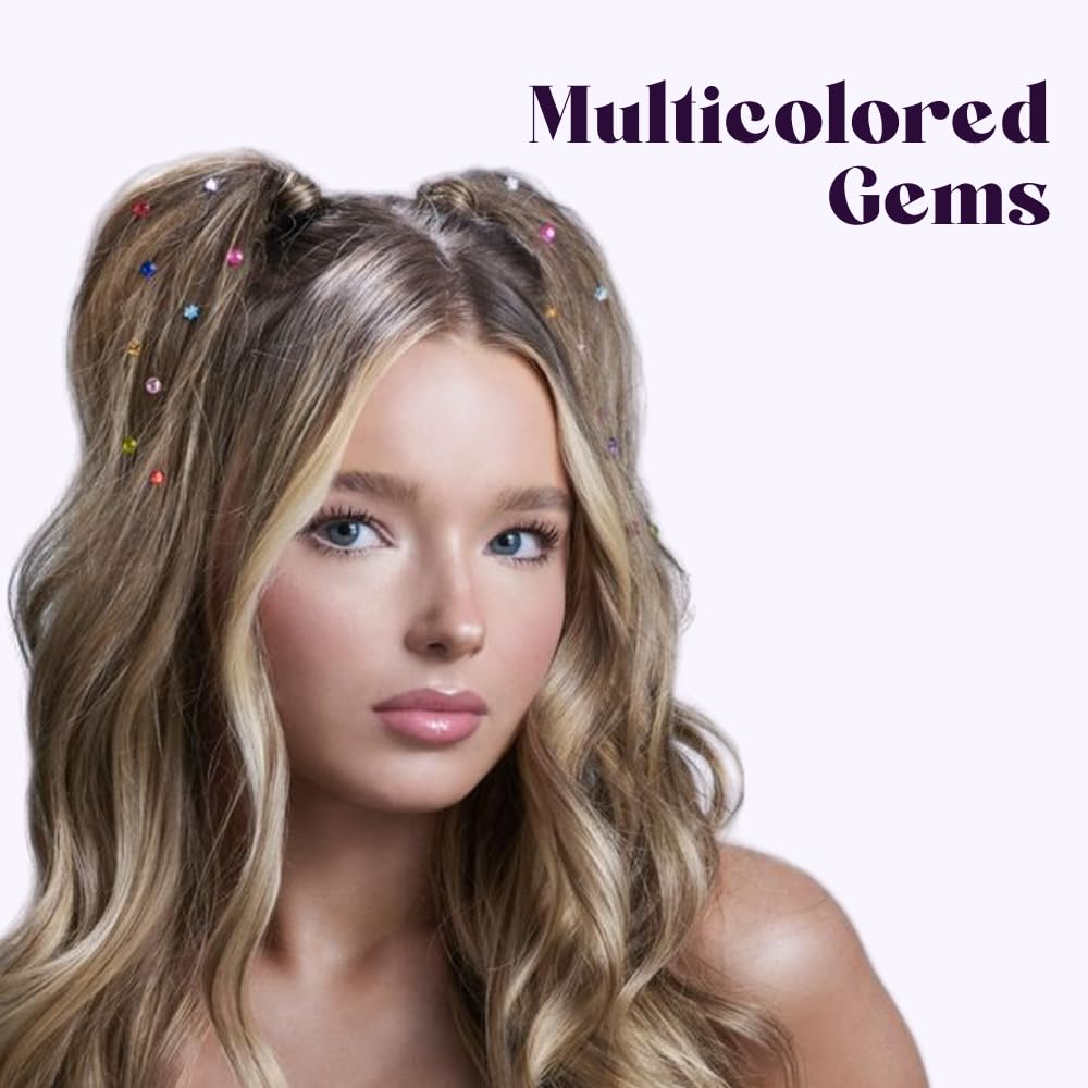 Hally Hair gem pen applicator for precise gem placement.