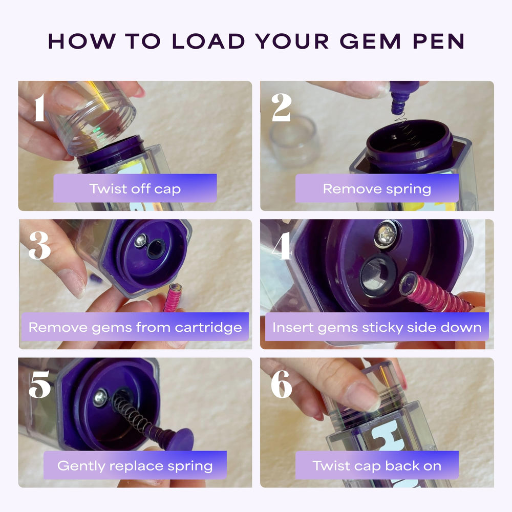 Hally Hair Gem Pen stamper-tool: precise placement with a reusable applicator