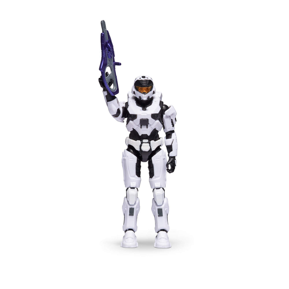 Halo World of Halo Spartan MK VII figure with detailed articulation for dynamic posing.