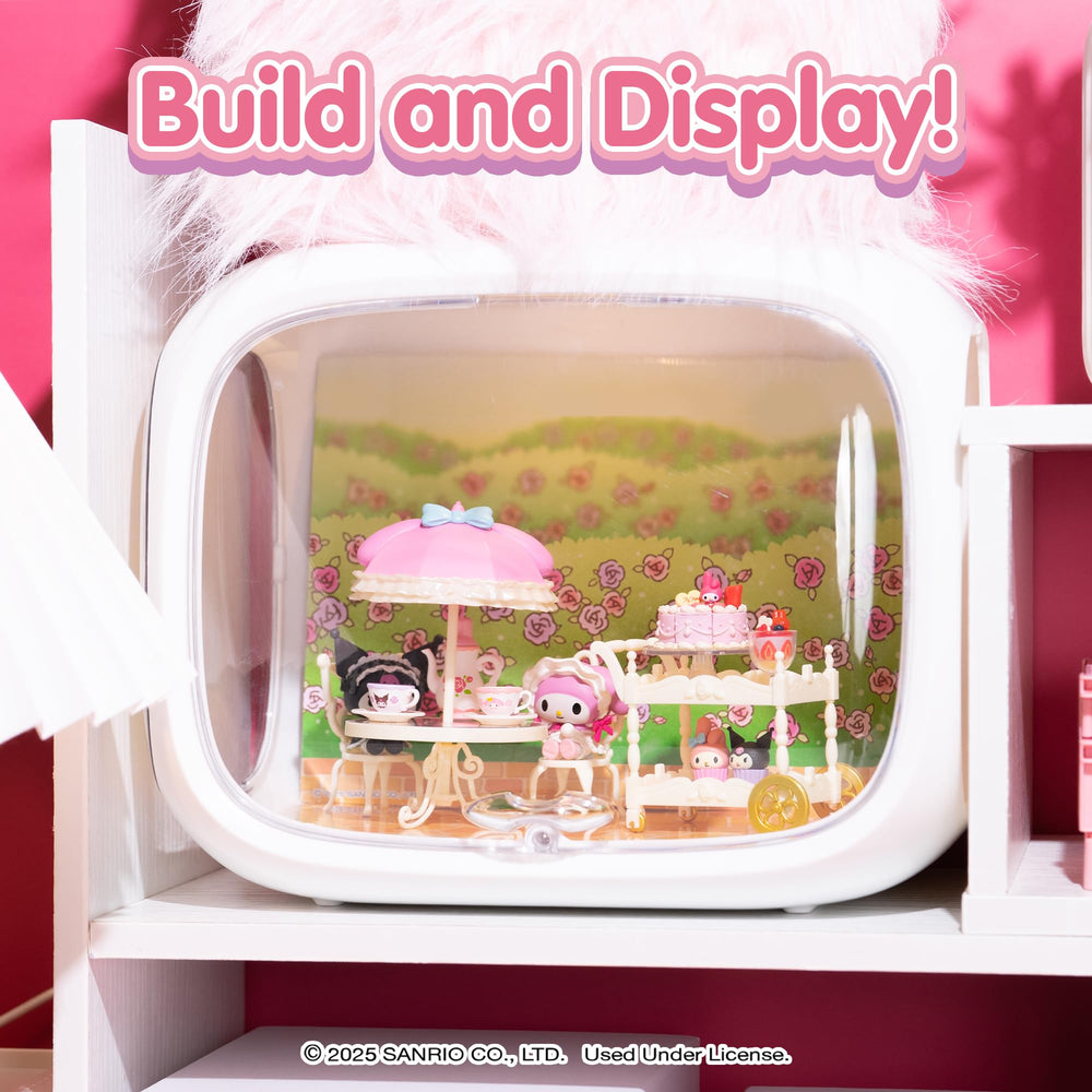 Hamee Re-Ment cake and desserts diorama brightens a display.