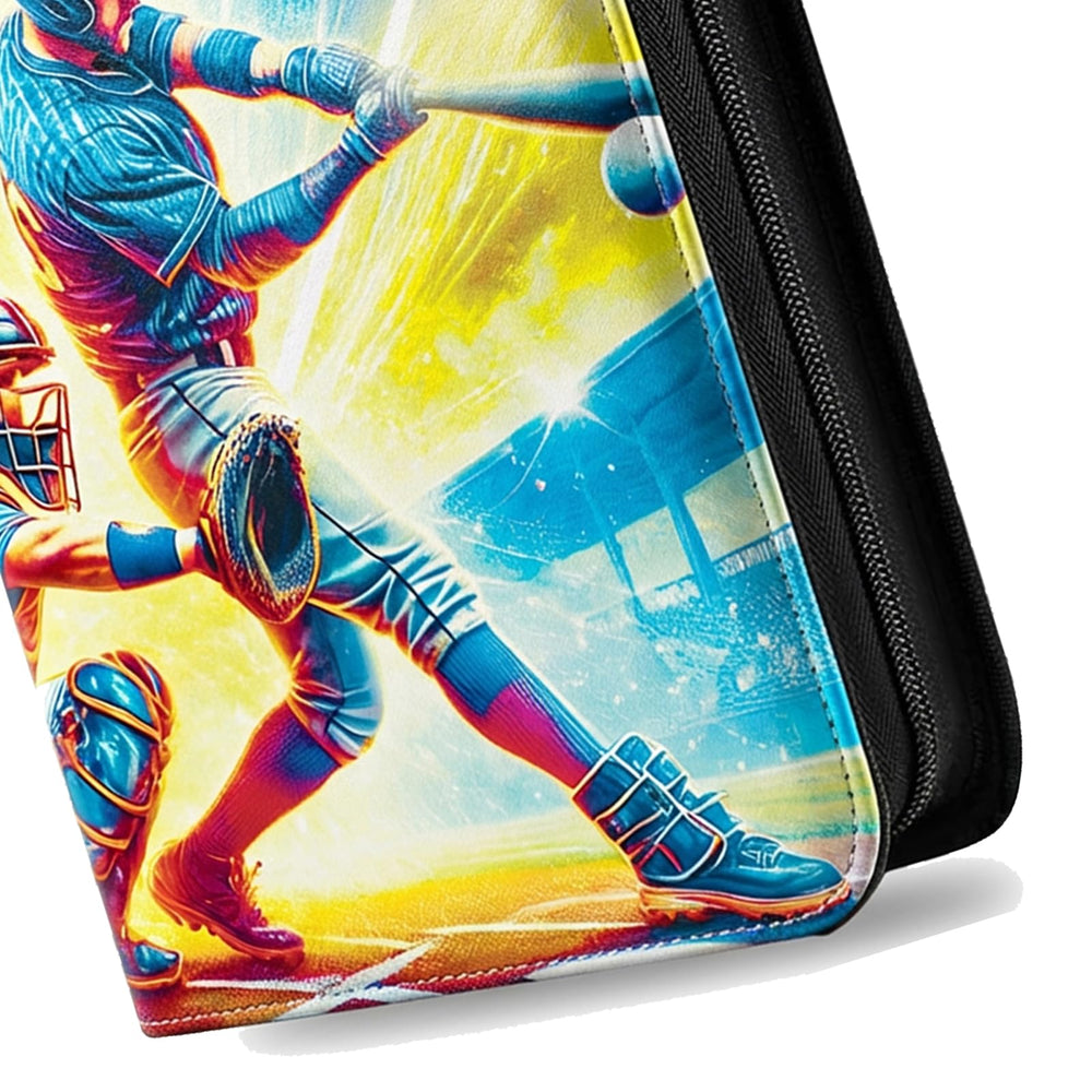 HAMKOT binder anti-scratch pockets guard cards during transport.