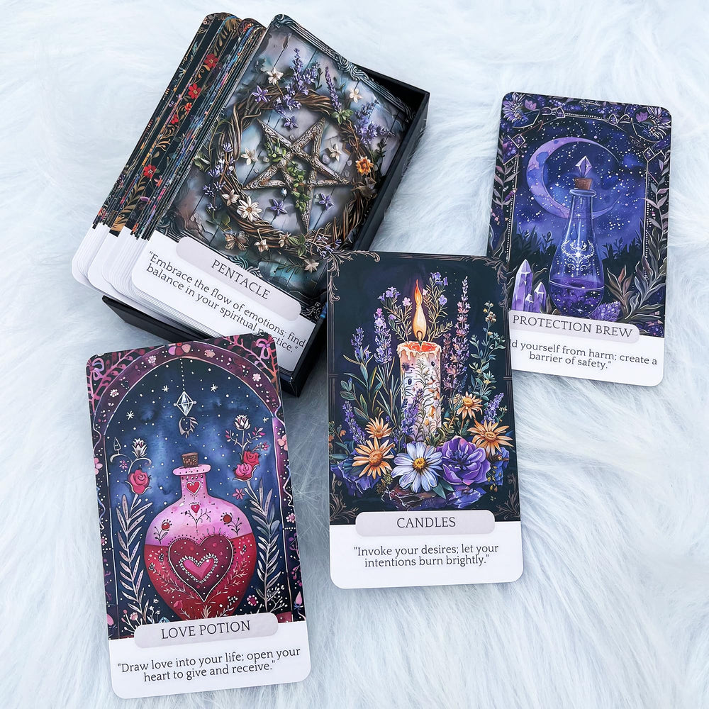 Han Yu Bowen Witch Tools Oracle Card chalice-ritual offers daily reflection cues.