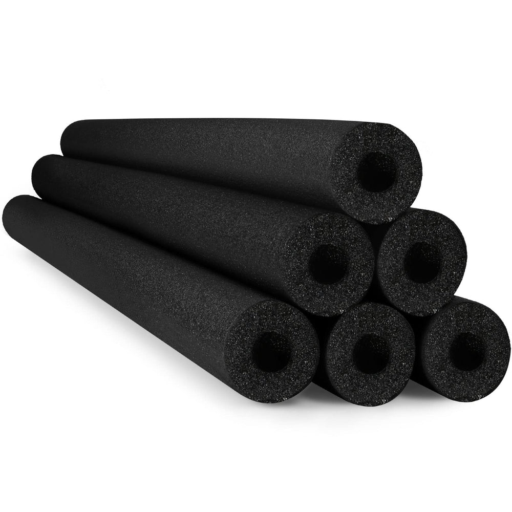 Hanaive black pool noodles 52-inch pack for swimming and DIY crafts