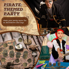 Pirate coins used as stage props and classroom rewards with Hanaive.