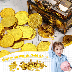 Hanaive decorative gold coins surface shot for displays and tables