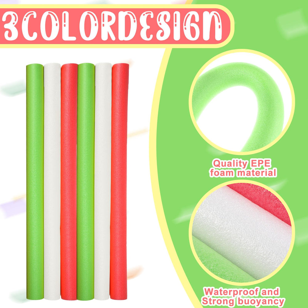 Hanaive foam noodles 52inch white for buoyancy during workouts and crafts