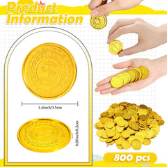Hanaive gold doubloon coins close-up detail and engraving