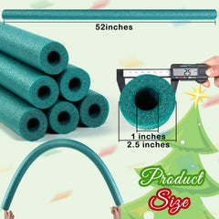 Hanaive hollow green swim noodle 52-inch length for crafts and games