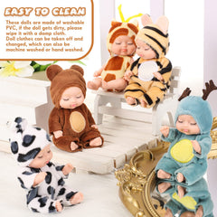 Hanaive mini baby doll in unicorn outfit invites fantasy scenes.