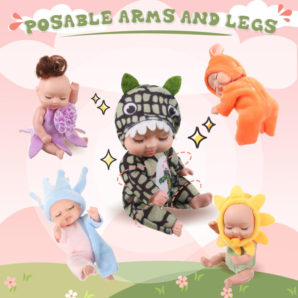 Hanaive animal outfits on dolls offer varied play styles.