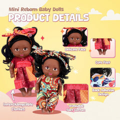 Poseable joints on Hanaive mini dolls support dynamic, imaginative storytelling.
