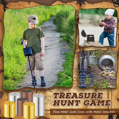 Hanaive pirate coins bronze hue suitable for craft projects and pretend play.