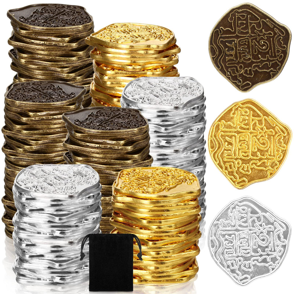 Hanaive Spanish doubloons gold coins for treasure hunts and decor