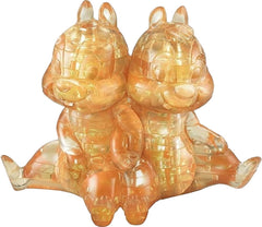 Hanayama Chip and Dale Crystal Gallery puzzle pieces form a 3D character display.