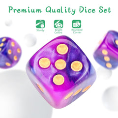 Handan colorful dice variety ideal for family game nights