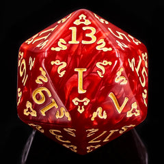 Handan DND dice set face detail emphasizes durable acrylic for reliable RPG rolls.