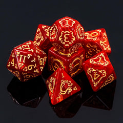 Handan DND dice set in gray pouch showcases portable kit for game nights.