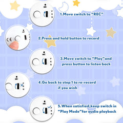 Easy record and playback with Handepo 20-second limit.