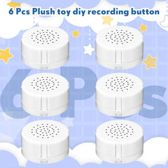 Six white Handepo recorders included for multiple plush toys.