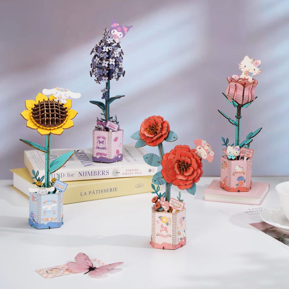 Hands Craft display-ready lilac flower as charming decor
