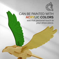 Hands Craft 3D swan puzzle image, elegant curves suitable for quiet activity