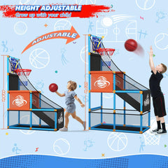 Handwell arcade basketball balls provide quiet bounce for kids.