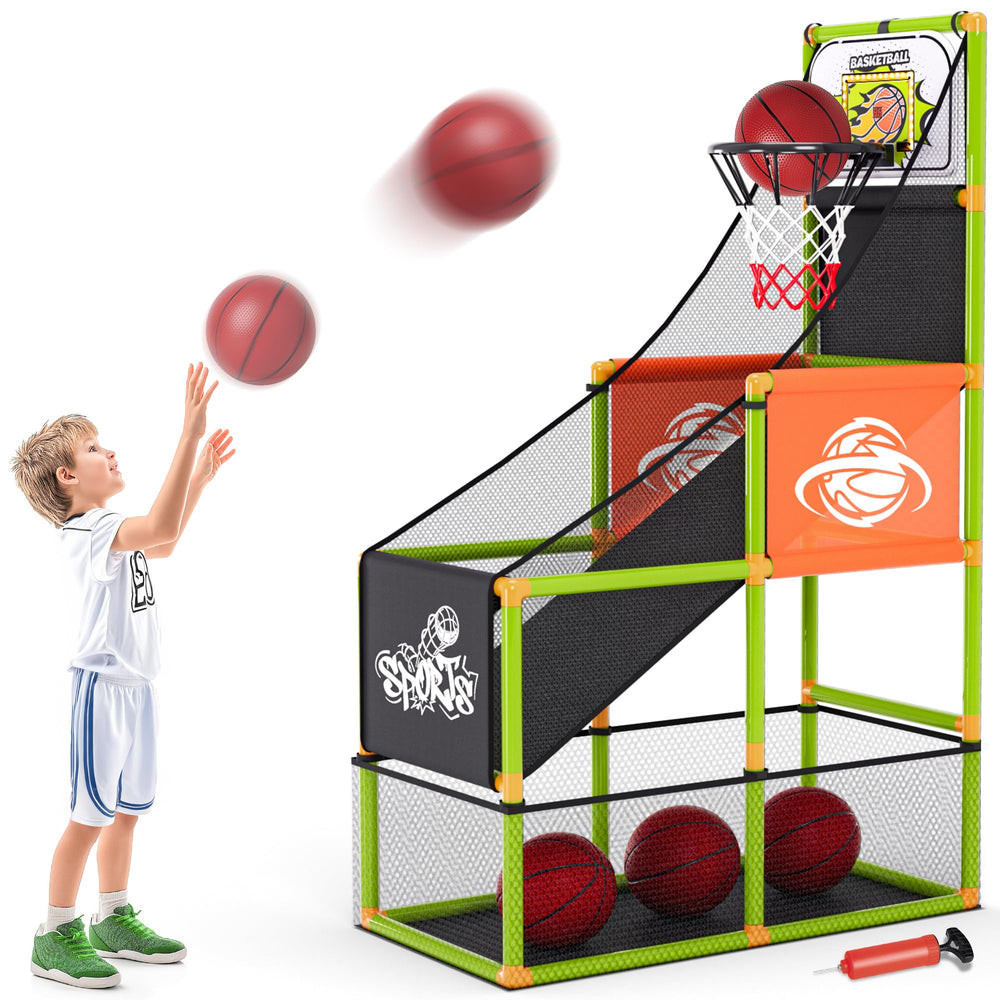 Handwell arcade basketball hoop with LED scoreboard for exciting home play