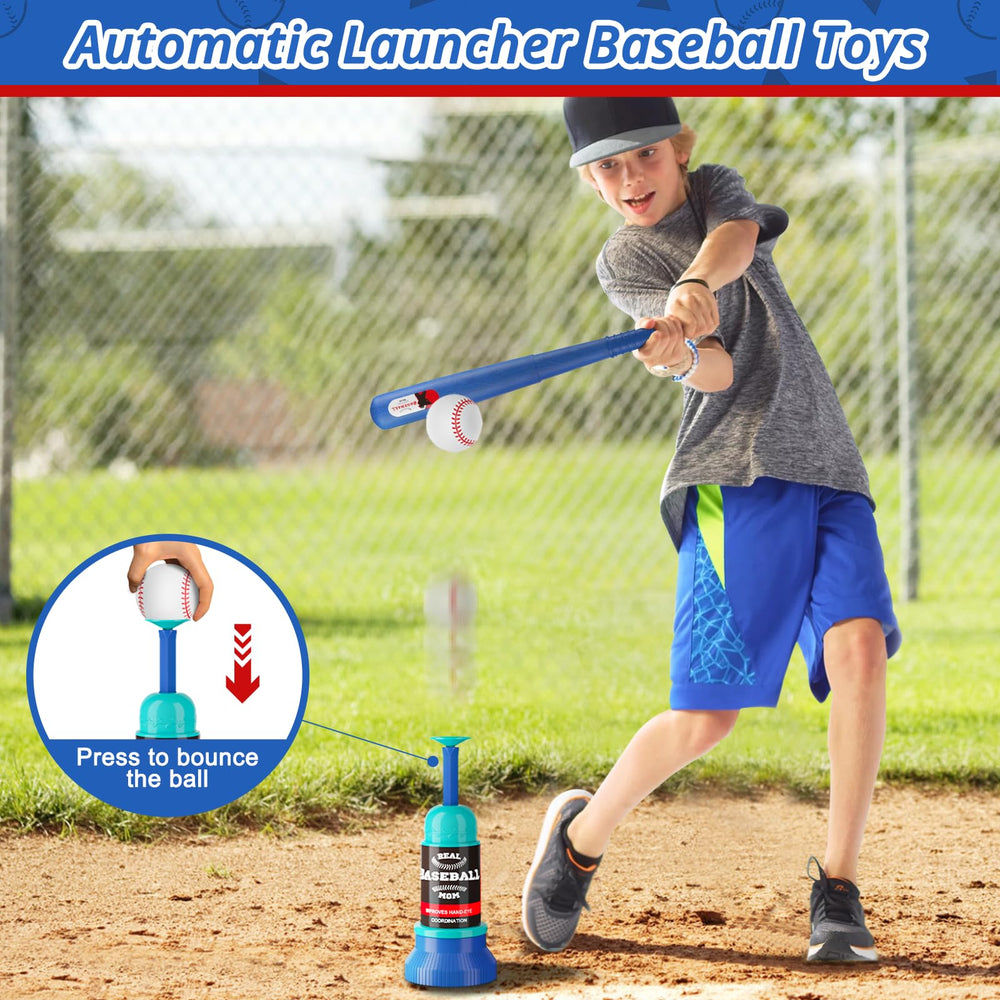 Height-adjustable tee range supports growing children's swing height