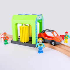 HANQIANN car wash station action figures image enhancing storytelling and interaction.