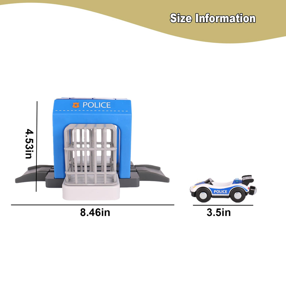 HANQIANN Police Station Playset Action Figures—lifelike figures spark storytelling and social play.