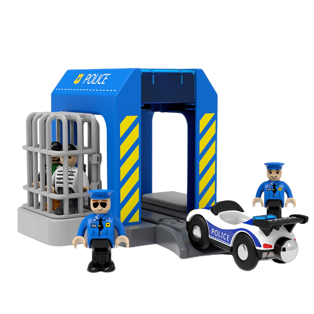 HANQIANN Police Station Playset Assembly Instructions—clear steps help kids and parents assemble together.