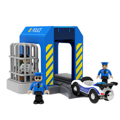 HANQIANN Police Station Playset Assembly Instructions—clear steps help kids and parents assemble together.