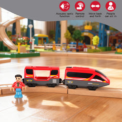 Hanqiann train with lights and sounds for realistic play moments