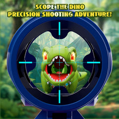 Hanroni dino with glowing LED eyes creates dramatic light shows