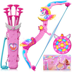 Hanroni unicorn bowarrow with six lights for magical play indoors and outdoors.