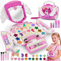 Hanroni unicorn makeup purse with mirror for imaginative play and quick vanity moments.