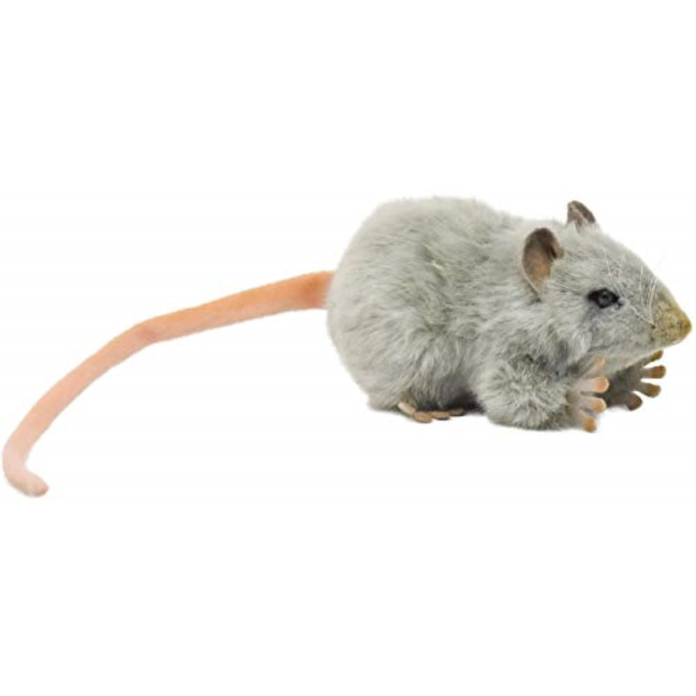 Hansa Woodland Collection gray mouse, soft companion for kids' stories and cuddles.