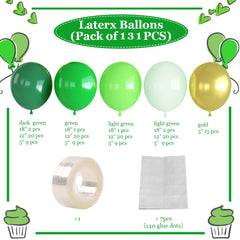 Haolongfa 18-inch green balloons for bold focal points in party backdrops.