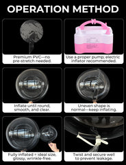 Haolongfa Bobo Balloons stuffing ideas with confetti and feathers