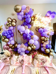 Haolongfa dark purple 10in balloons create elegant contrast
