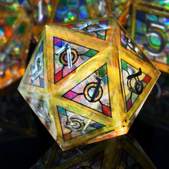 HAOMEJA d6-translucent-colors displays soft glow ideal for dramatic tabletop moments.