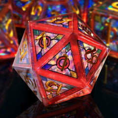 HAOMEJA red sky dice demonstrate light refraction for vibrant color during play
